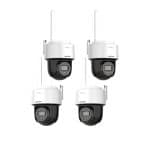 PACHET 4, Camera PT IP, WiFi 6, 4MP, lentila 2.8mm, IR 25m, WL 25m, Mic., Difuzor, Audio, AutoTracking Lite – HIKVISION DS-2DE2C400MWG-W-2.8mm