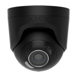 Camera turret IP 5.0MP, lentila 2.8 mm, IR 50m, WL 50m, PoE, negru - AJAX TurretCam-IRWL(B)-5.28