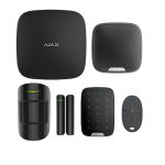 Kit alarma Smart StarterKit Wireless AJAX StarterKitST(B), Ethernet + 1xSIM 2G, GSM, Sirena, Tastatura, Negru