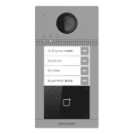 KIT videointerfon Smart pentru patru familii, Rj45 + Wi-Fi 2.4Ghz, Switch PoE, Card, Tag, monitor 7 inch negru, - HIKVISION DS-KIS604-4-B - imagine 2