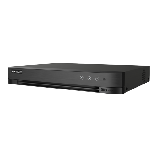 DVR AcuSense 4 ch., 5MP + 4 ch. IP 4K, Audio bidirectional, Alarma, 1U - HIKVISION iDS-7204HUHI-M1-XT(4A+4-1ALM)