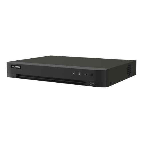 DVR AcuSense 4 ch., 4K + 4 ch. IP 4K, Audio bidirectional, Alarma, 1U - HIKVISION iDS-7204HTHI-M1-XT(4A+4/1ALM)