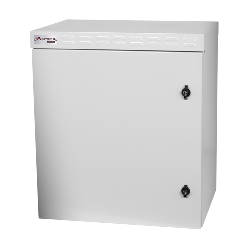 Cabinet rack exterior 12U 19'' 600x450, capacitate incarcare 300 kg, IP55, IK10 - ASYTECH Networking ASY-12U-6045EXIP55