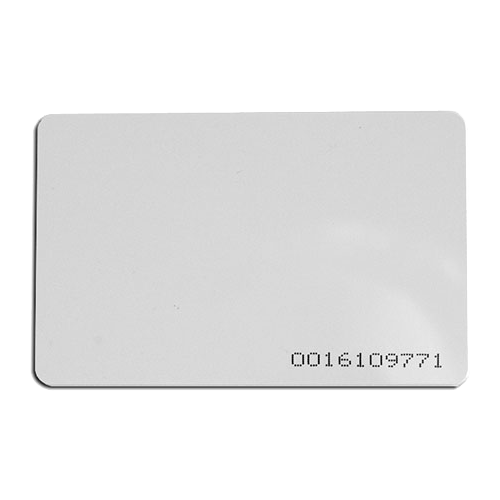 Set de 10 cartele de acces EM4100 125KHz, 0.8 mm, cod printat - CSAccess CSC-EM125-08+C-10