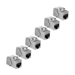 Set 6 buc. Keystone Jack Cat.6A, ecranat, tool-less - TRENDnet TC-K06C6A-6buc