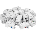 Set 25 buc. Keystone Jack Cat.6 tool-less, alb - TRENDnet TC-K25C6-25buc